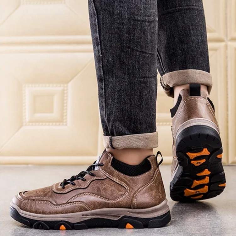 Zapatillas Deportivas Planas Antideslizantes con Cordones Hombre