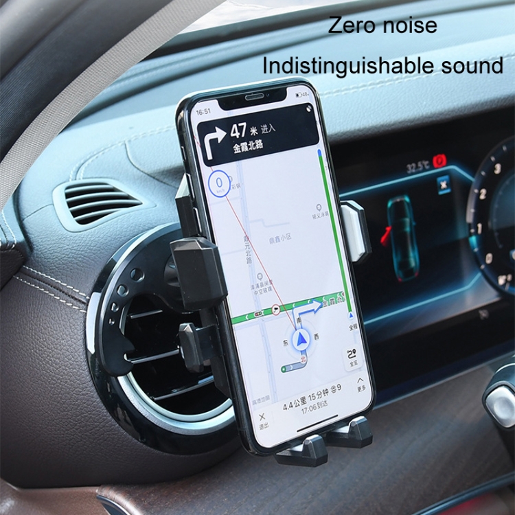 Knob Type Car Air Conditioner Air Outlet Navigation Mobile Phone Holder(Grey) Knob Type Car Air Conditioner Air Outlet Navigation Mobile Phone Holder(Grey)
