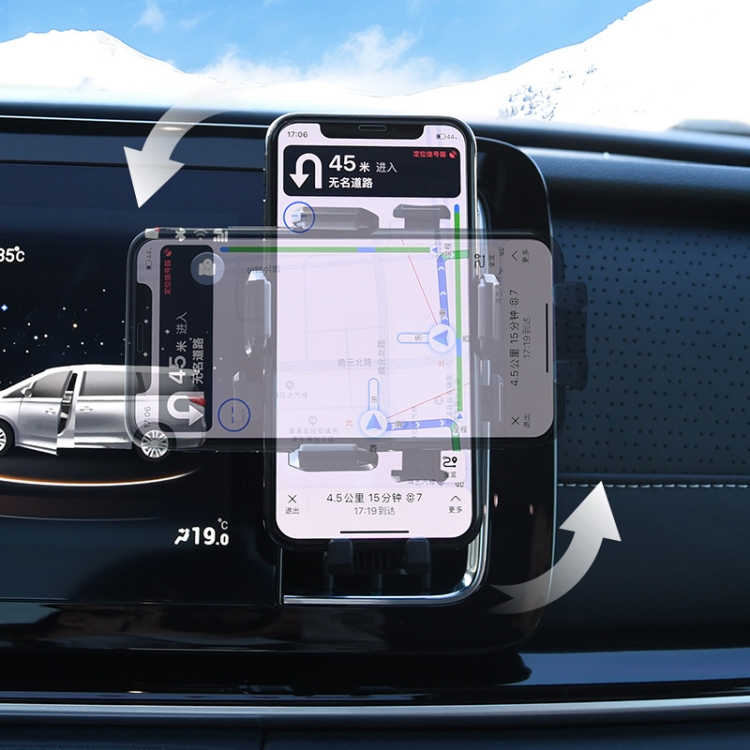 Knob Type Car Air Conditioner Air Outlet Navigation Mobile Phone Holder(Grey) Knob Type Car Air Conditioner Air Outlet Navigation Mobile Phone Holder(Grey)