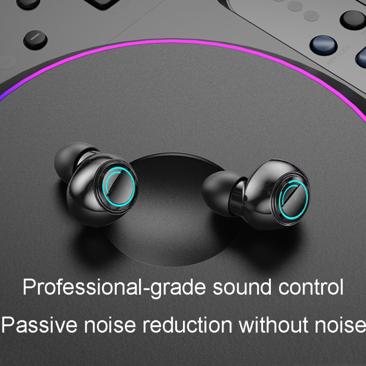 Color Screen Digital Display Bluetooth Earphones In-Ear Wireless Gaming Earphones(Black) Color Screen Digital Display Bluetooth Earphones In-Ear Wireless Gaming Earphones(Black)