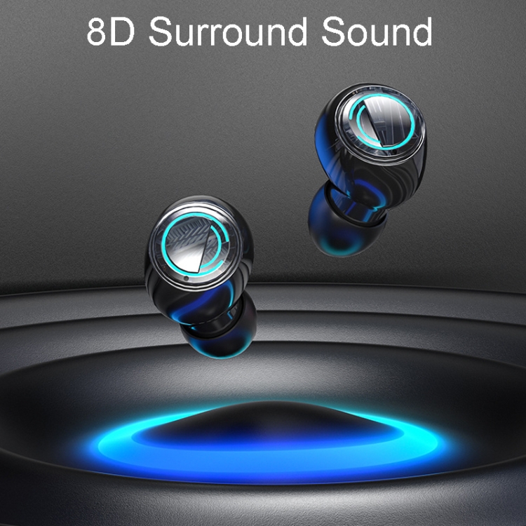 Color Screen Digital Display Bluetooth Earphones In-Ear Wireless Gaming Earphones(Black) Color Screen Digital Display Bluetooth Earphones In-Ear Wireless Gaming Earphones(Black)