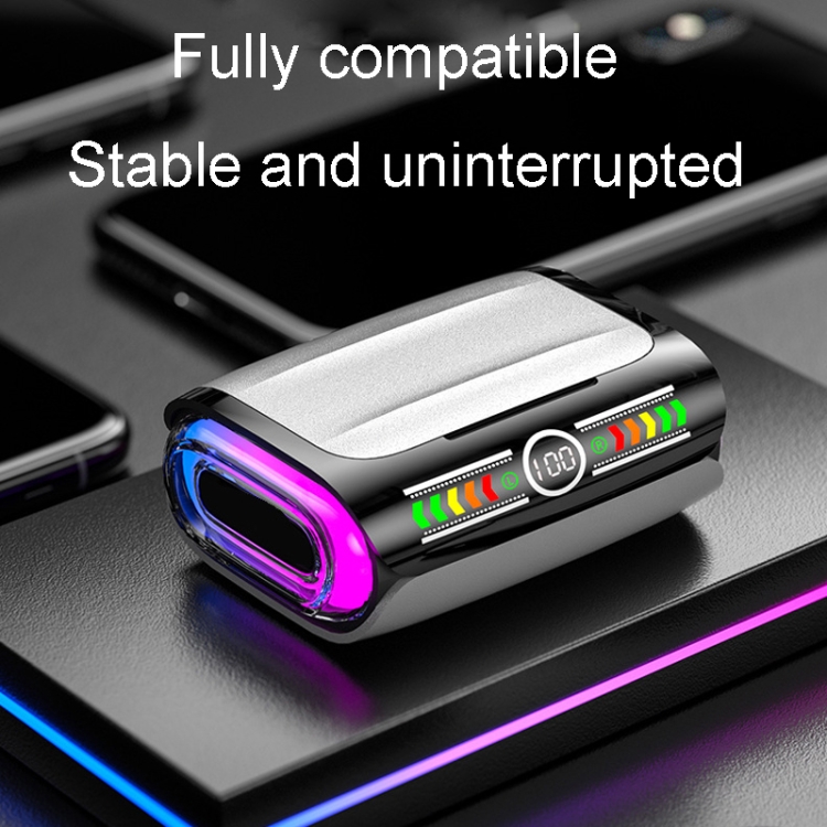 Color Screen Digital Display Bluetooth Earphones In-Ear Wireless Gaming Earphones(Black) Color Screen Digital Display Bluetooth Earphones In-Ear Wireless Gaming Earphones(Black)