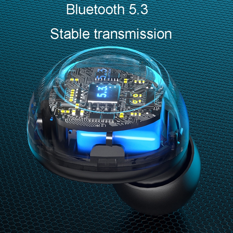 Color Screen Digital Display Bluetooth Earphones In-Ear Wireless Gaming Earphones(Black) Color Screen Digital Display Bluetooth Earphones In-Ear Wireless Gaming Earphones(Black)