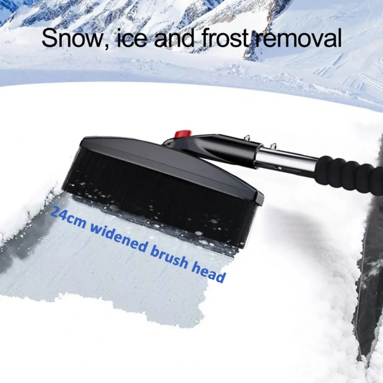Kit de brosses à neige pour voiture 3 en 1, grattoir à glace rétractable en  acier inoxydable (noir)