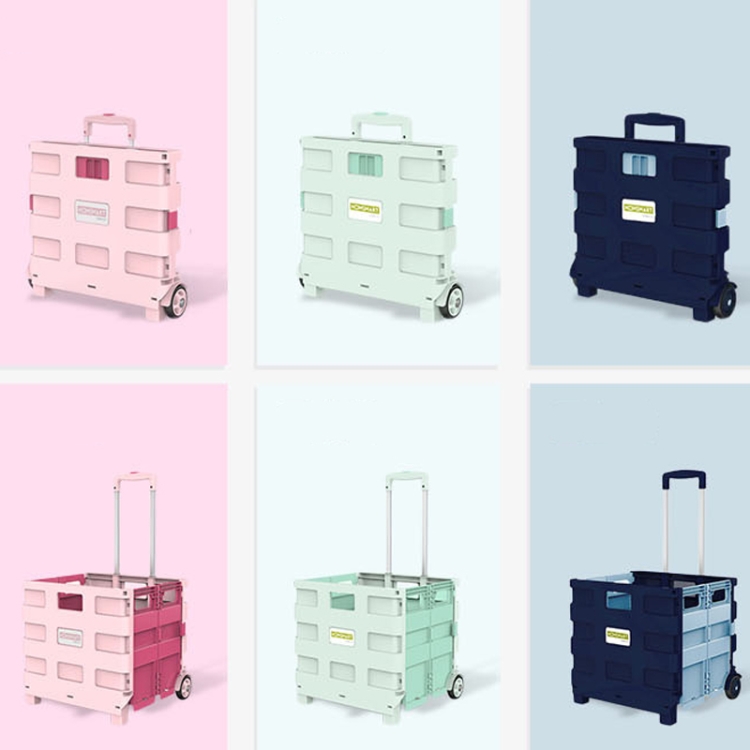 Carrello Della Spesa 2 In 1 Pieghevole Con Ruote In PU, Borsa Impermeabile Rimovibile, Robusto E Leggero Per La Spesa, Il Campeggio E I Viaggi