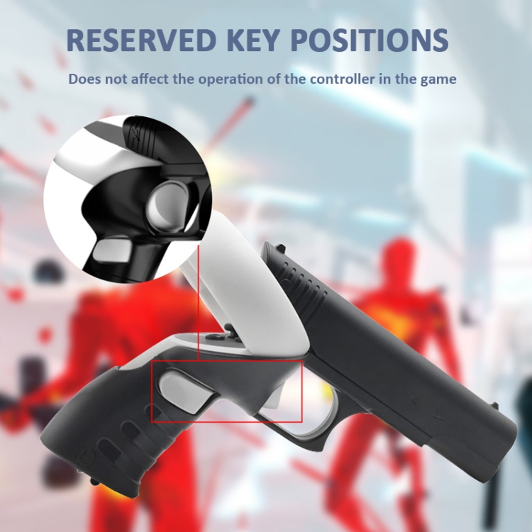 Para Oculus Quest 2 VR iplay Controller Shooting Game Grip (negro) - B5