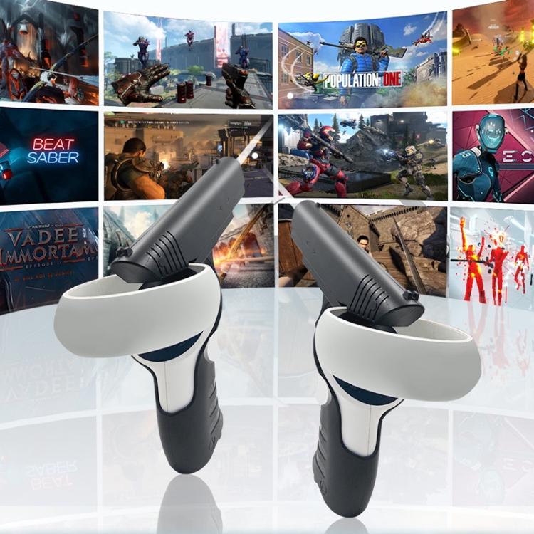 Para Oculus Quest 2 VR iplay Controller Shooting Game Grip (negro) - B7