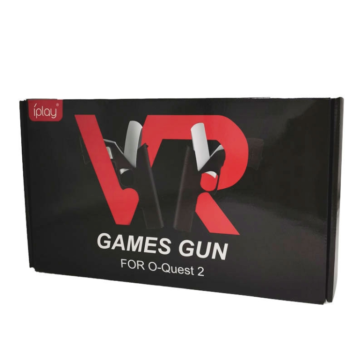 Para Oculus Quest 2 VR iplay Controller Shooting Game Grip (negro) - B9