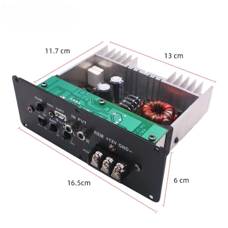thumbnail image 2 of Mini HiFi 2.1 Stereo Bass Digital Audio Power Amplifier For Auto Car 2 of 9
