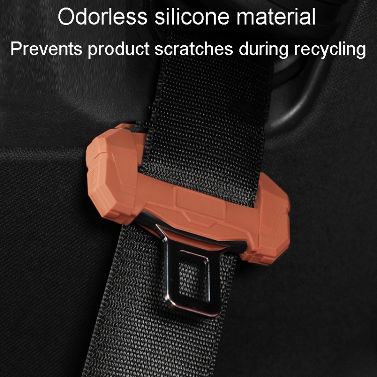 Housse de protection pour boucle de ceinture de sécurité de petite voiture,  protection en Silicone anti-rayures pour bouchons de ceinture de sécurité