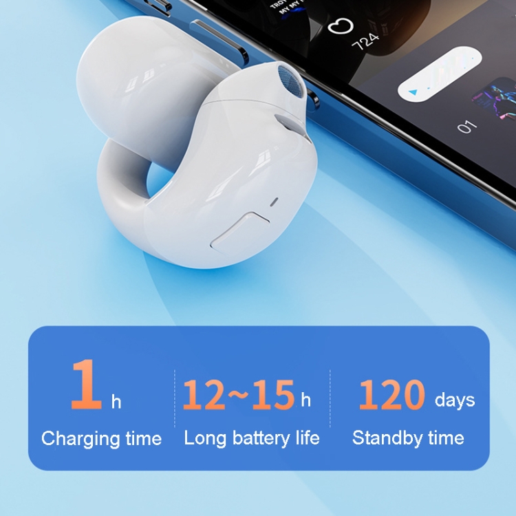 Clip-On Single Ear Bluetooth Earphone Wireless Earphone For Sports And Gaming, Packing: Box(Black) Clip-On Single Ear Bluetooth Earphone Wireless Earphone For Sports And Gaming, Packing: Box(Black)