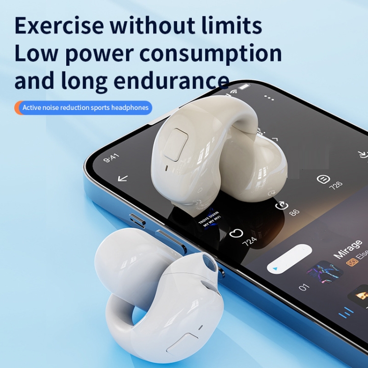 Clip-On Single Ear Bluetooth Earphone Wireless Earphone For Sports And Gaming, Packing: Box(Black) Clip-On Single Ear Bluetooth Earphone Wireless Earphone For Sports And Gaming, Packing: Box(Black)
