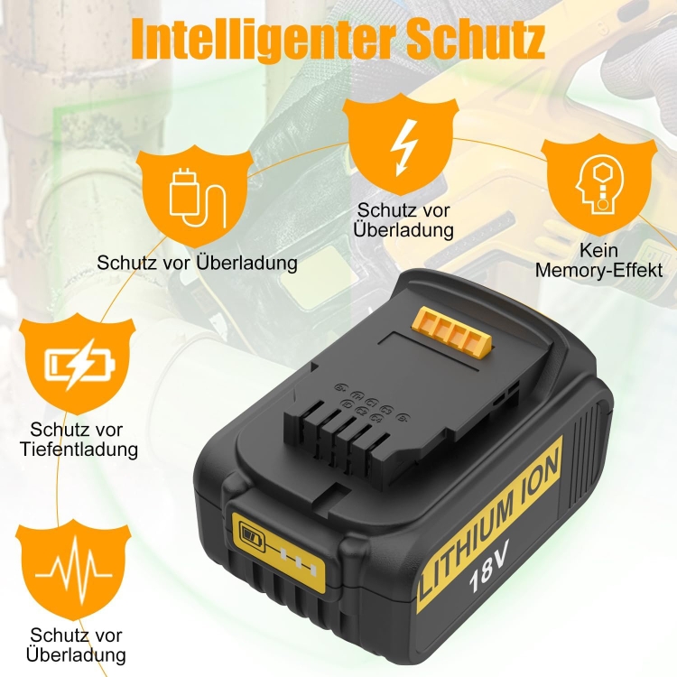AccuCell-batterij geschikt voor DCB180, DCB181, DCB182