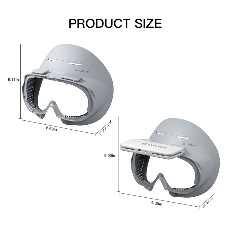 Para gafas PICO 4 Hibloks VR, almohadilla protectora para cojín facial con ventilador, especificaciones: 2 piezas de seda de hielo - B2