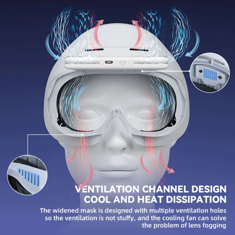 Para gafas PICO 4 Hibloks VR, almohadilla protectora para cojín facial con ventilador, especificaciones: 2 piezas de seda de hielo - B6