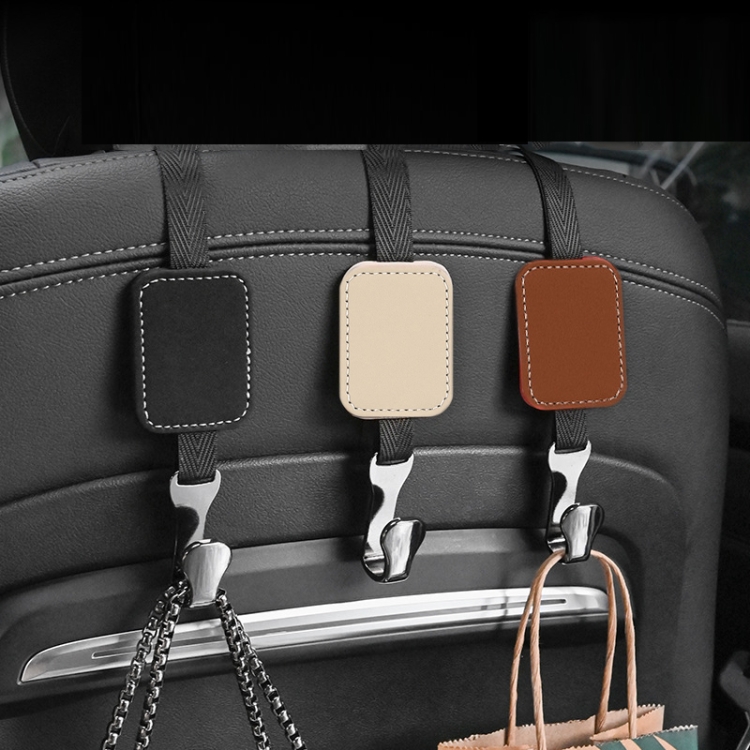 Auto-Rücksitz-Rückenlehne, Wildleder-Interieur, multifunktionaler Haken  (beige)