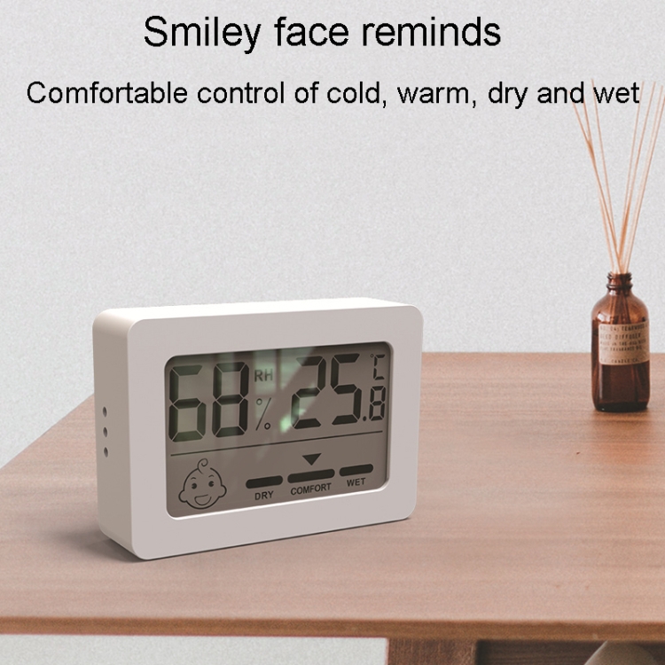Mini compteur électronique de température et d'humidité Smiley d