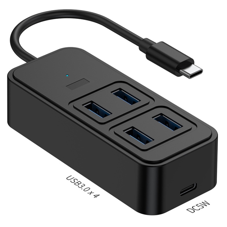 Разветвитель адаптер переходник USB HUB Хаб DEFENDER Quadro Promt 4 порта USB 2.0 черный