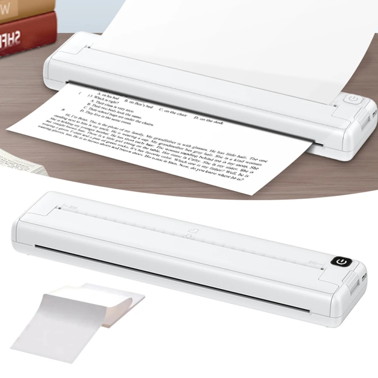 Impresora térmica portátil pequeña A4 para oficina en casa con Bluetooth, impresora portátil sin tinta, modelo: Impresora - B1