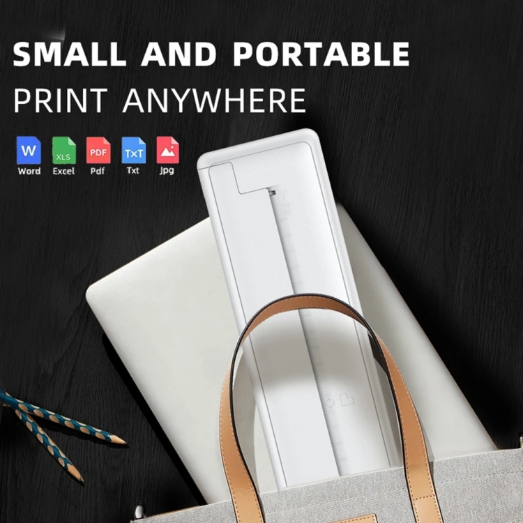 Impresora térmica portátil pequeña A4 para oficina en casa con Bluetooth, impresora portátil sin tinta, modelo: Impresora - B10