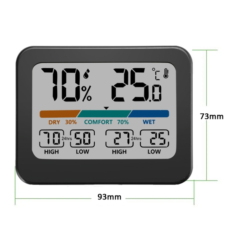 Weather Station Digital Thermometer Hygrometer Indoor Electronic  Temperature Humidity Meter Clock - China Hygrometer, Room Thermometer Price