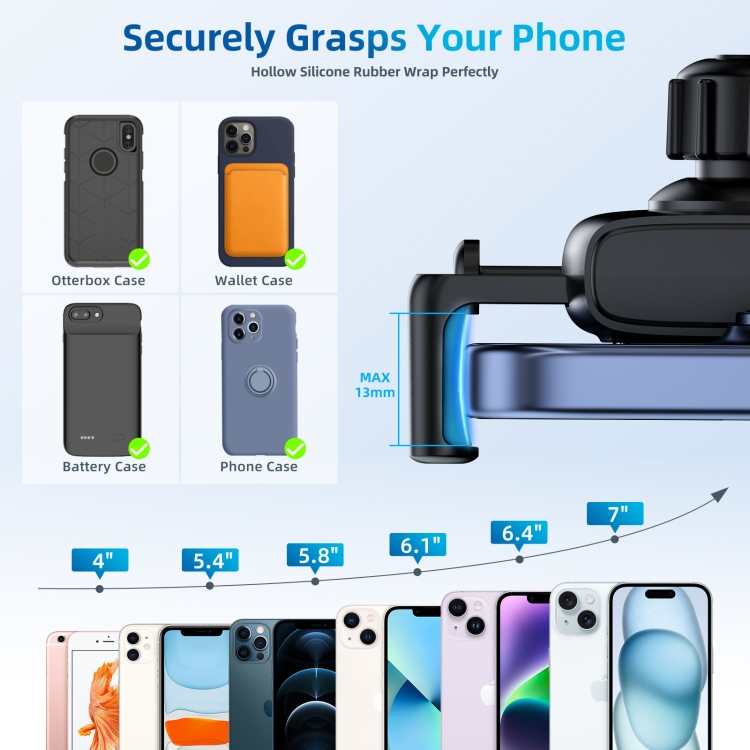 Car Rearview Mirror Phone Holder 360 Degree Rotation Smartphones Stand(Black) Car Rearview Mirror Phone Holder 360 Degree Rotation Smartphones Stand(Black)