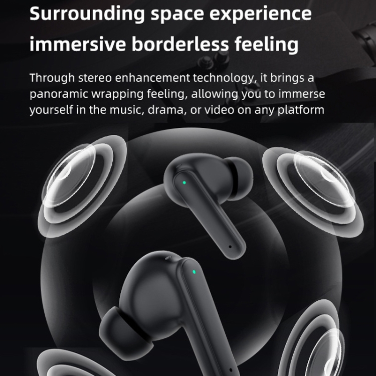 DE818 Bluetooth V5.3 In-Ear Headset ANC+ENC Noise Reduction Headphone With Charging Case(White) DE818 Bluetooth V5.3 In-Ear Headset ANC+ENC Noise Reduction Headphone With Charging Case(White)