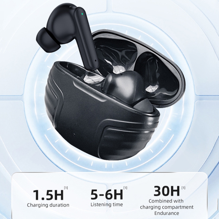 DE818 Bluetooth V5.3 In-Ear Headset ANC+ENC Noise Reduction Headphone With Charging Case(White) DE818 Bluetooth V5.3 In-Ear Headset ANC+ENC Noise Reduction Headphone With Charging Case(White)