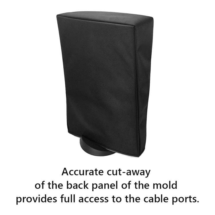 Para funda protectora con cubierta antipolvo para PS5 Slim Disc y Digital  Host, estilo: horizontal negro