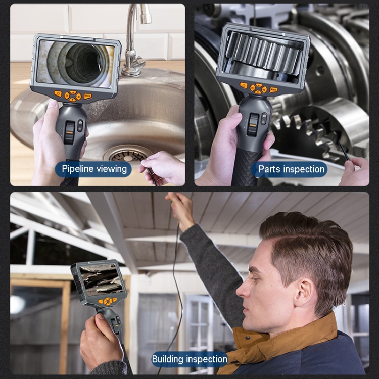 thumbnail image 2 of Teslong TD500 Articulating Borescope 8.5mm Inspection Camera 5in Screen 32GB 2 of 3