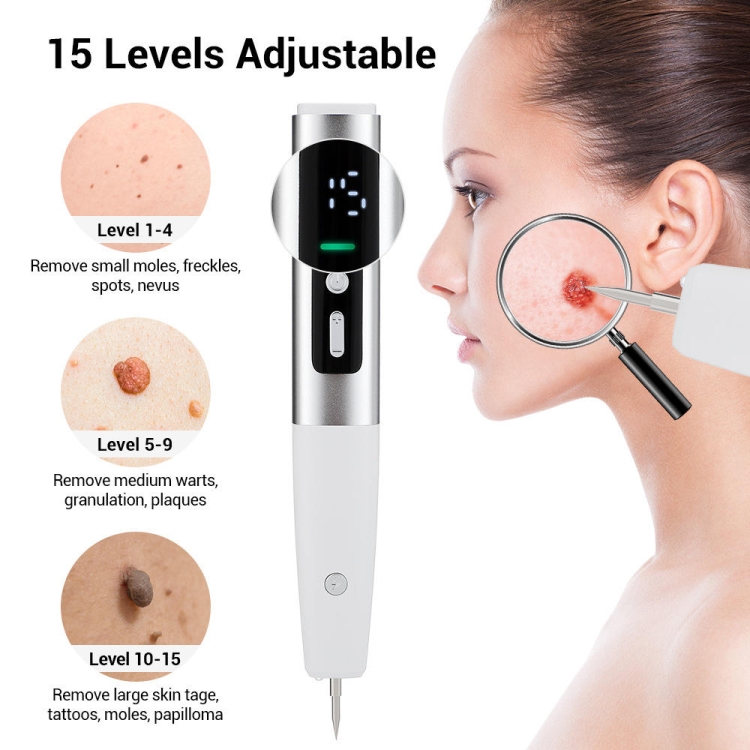 Mole Removal Pen Skin Tags Remover, With 9 Strength Levels/LCD Display,  Replaceable Needles, Rechargeable For Face Body Wart Removal, Freckle,  Nevus, Spot Treatment And Small Tattoo USB Portable : : Beauty