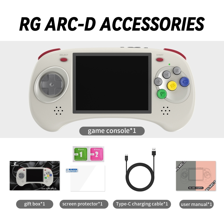 Powkiddy Rgb20s 16+32G Retro Console Game Console Handhell ​​da 3,5 Pollici  Schermo Joystick Arcade Game Device - Blu