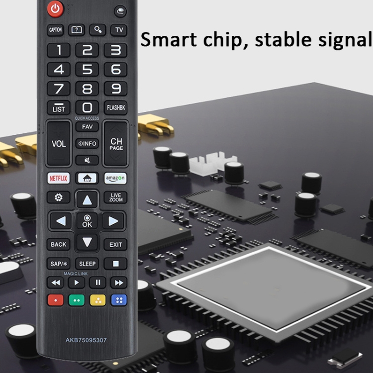 For LG LED LCD TV AKB75095307 433MHz Smart Remote Control(Black)