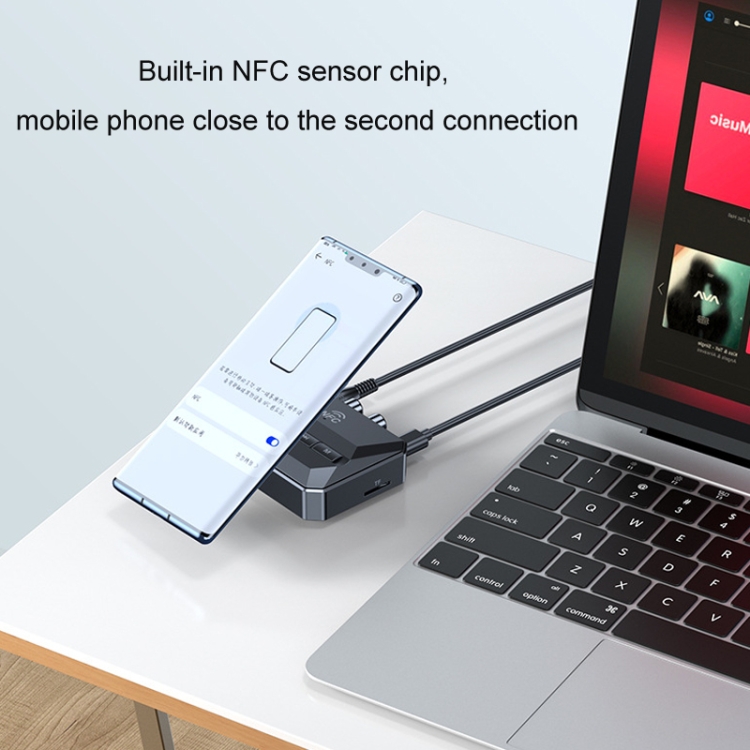 Bluetooth 5.3 Receiver NFC Function Stereo Amplifier To Wireless Adapter Bluetooth 5.3 Receiver NFC Function Stereo Amplifier To Wireless Adapter