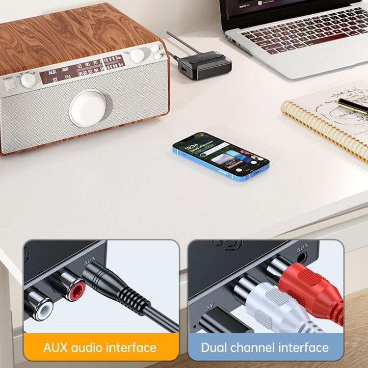 Bluetooth 5.3 Receiver NFC Function Stereo Amplifier To Wireless Adapter Bluetooth 5.3 Receiver NFC Function Stereo Amplifier To Wireless Adapter