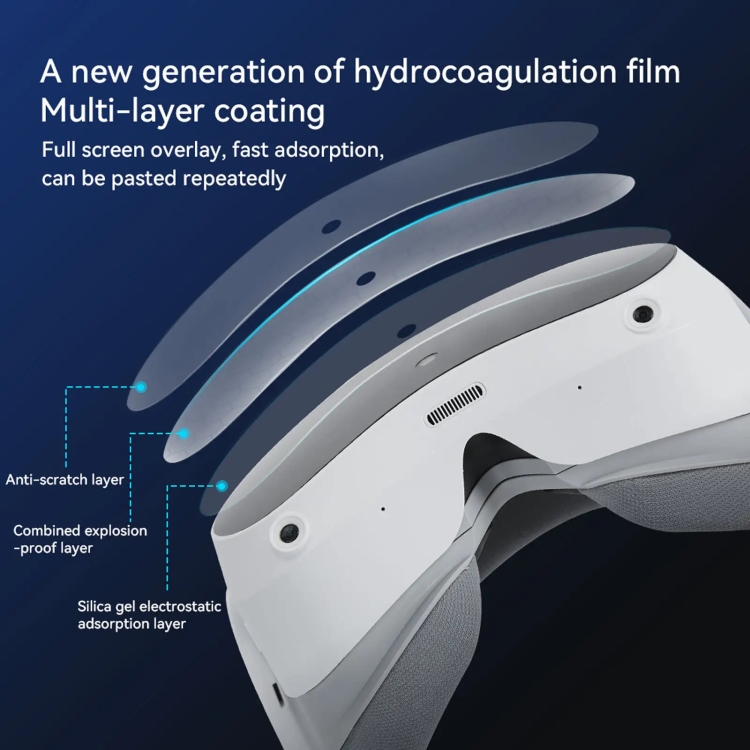Para Pico 4 Hibloks VR Gafas Película de hidrogel Protector de pantalla contra luz azul (Transparente) - B3