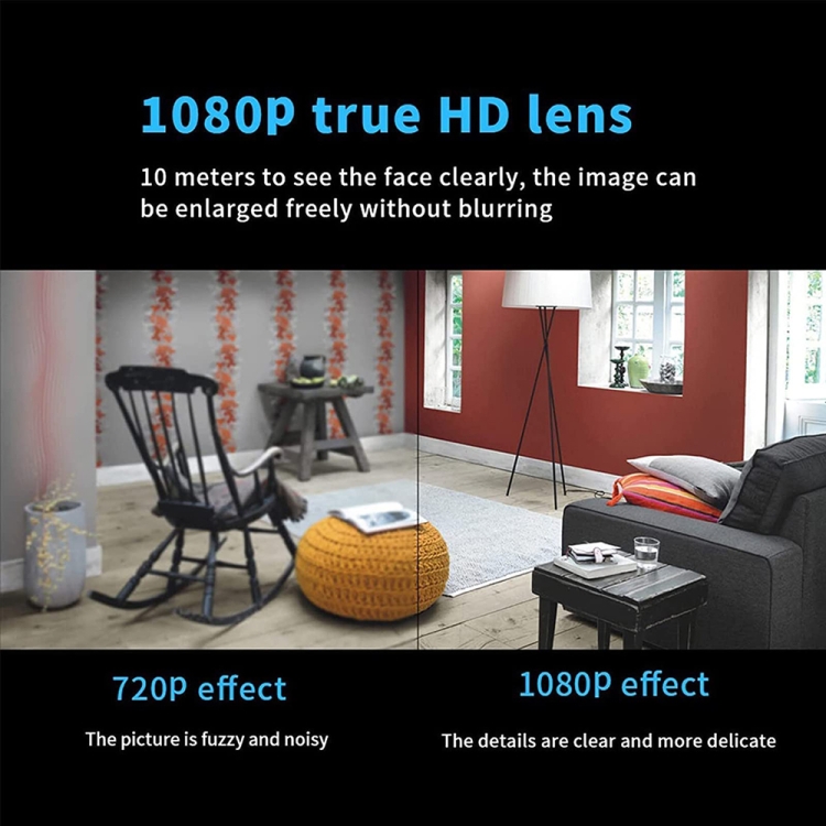Mini cámara de vigilancia remota 1080P remota WIFI inteligente para el hogar HD de 2 millones de píxeles, especificación: X5 + 32G - B6