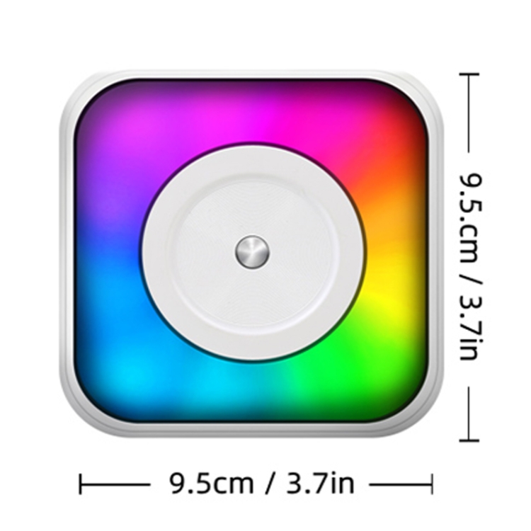 Mini impresora Bluetooth portátil con luz RGB, impresora de etiquetas para documentos sin tinta con 5 papeles + 5 pegatinas + papel de 3 colores - B2