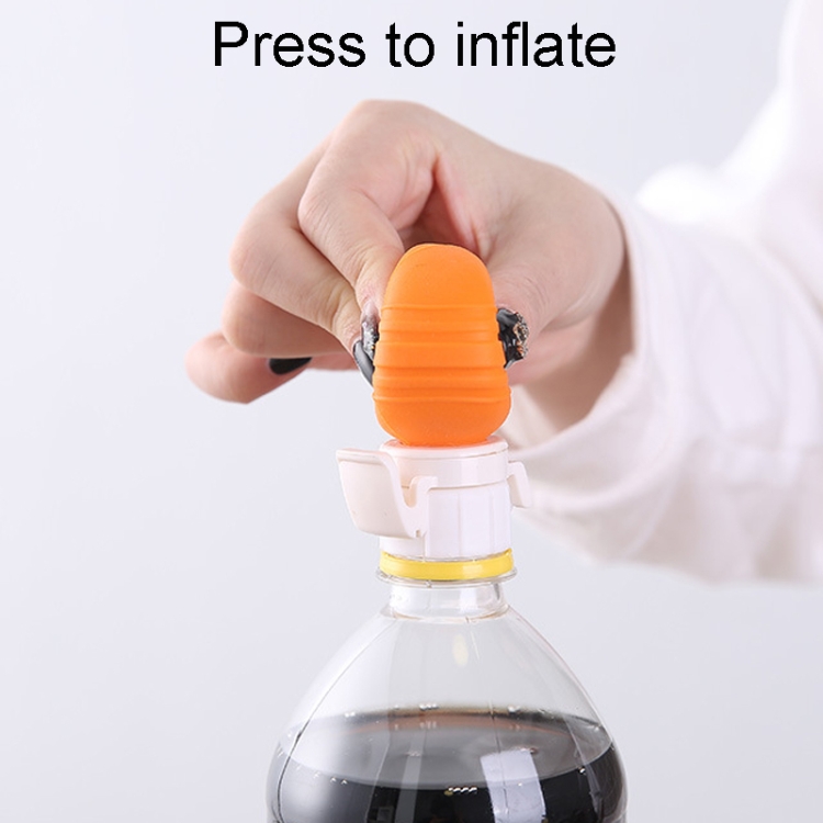 7 x 4cm Silicone Ball Carbonated Beverage Fresh-Keeping Cover Coke