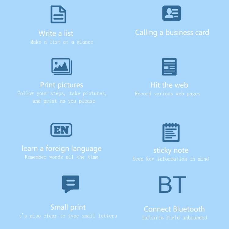 Mini impresora térmica de etiquetas fotográficas sin tinta con Bluetooth para estudiantes, especificaciones: rosa+5 pegatinas+5 papeles+3 papeles de colores - B3