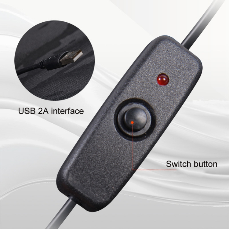 5V Auto-USB-Schnittstelle, elektrische Heizung, Sitzkissen, Farbe: Schwarz