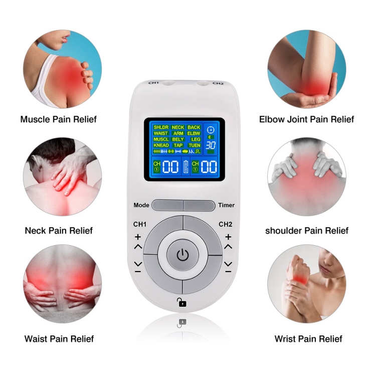 F12-1 Fingertip Joint Relaxation Instrument Low Frequency Pulse Finger Massager (pearl White)