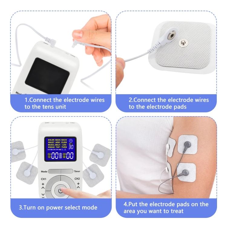 F12-1 Fingertip Joint Relaxation Instrument Low Frequency Pulse Finger Massager (pearl White)