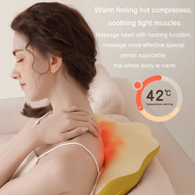Comfy Curve Massage Pro Adjustable Back Support Pillow w/ Built in  Vibrating Massager Case Pack 3