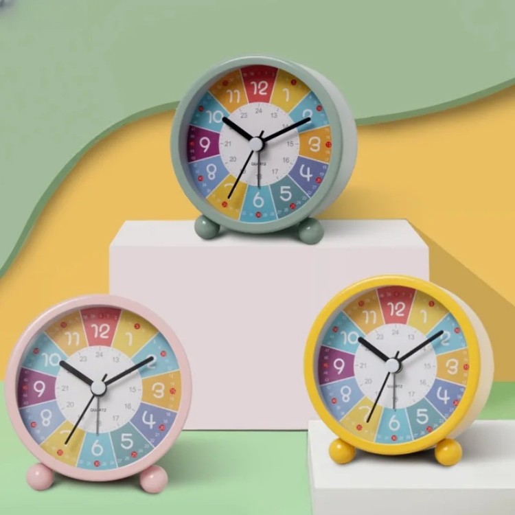 Kinder-Lernwecker, Desktop-Stummschaltung, kleine Uhr mit