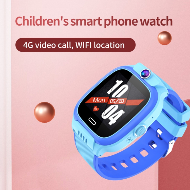 Reloj de teléfono inteligente Reloj inteligente para niños Reloj 4G GPS  para niños Reloj inteligente a prueba de agua con teléfono y llamada de  emergencia