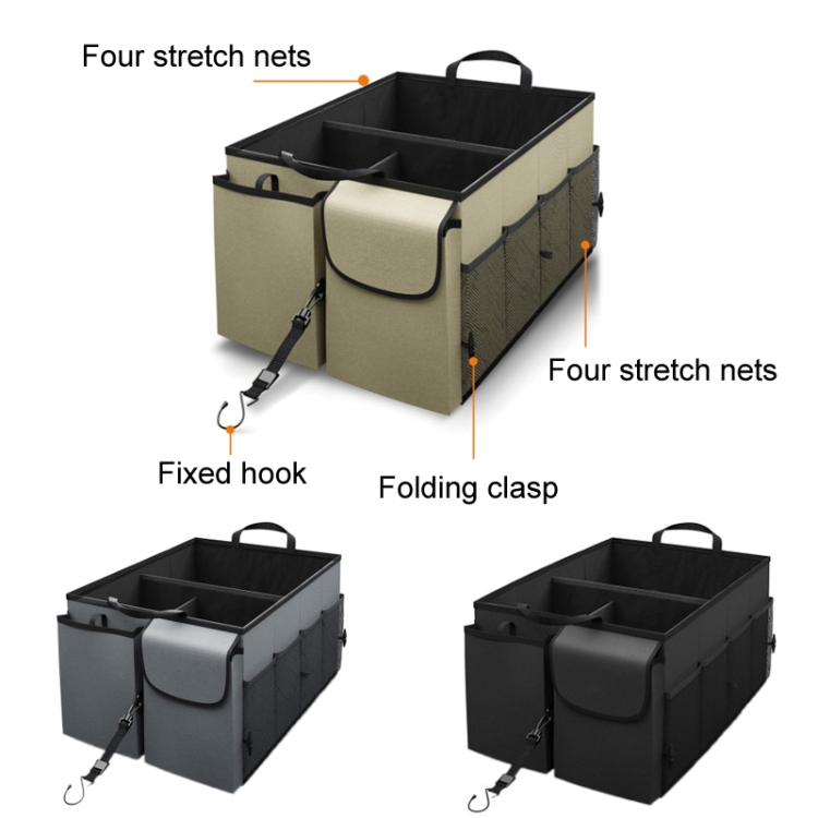 Car Foldable Glove Storage Box Trunk Organizer(Black)
