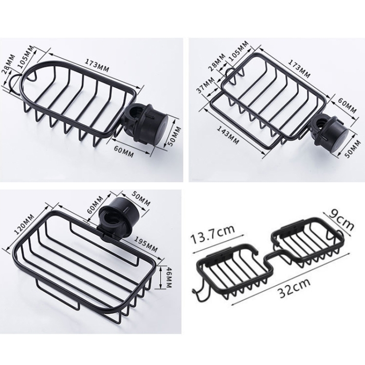 Kitchen Faucet Shelf No-Punch Sink Rag Drainage Basket Sponge Drainage  Storage Rack, Style: A Silver