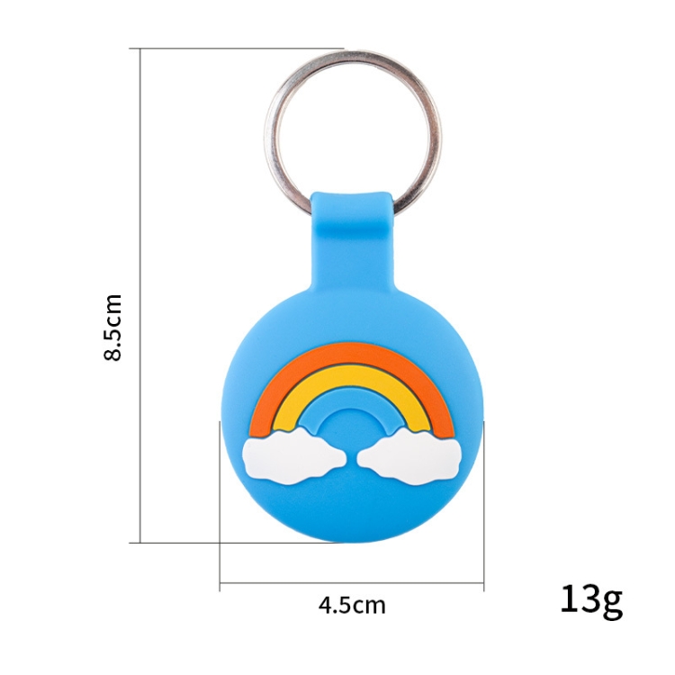 Pour Airtag Cartoon Tracker Étui en silicone Housse de protection pour  dispositif anti-perte, Couleur: Orange