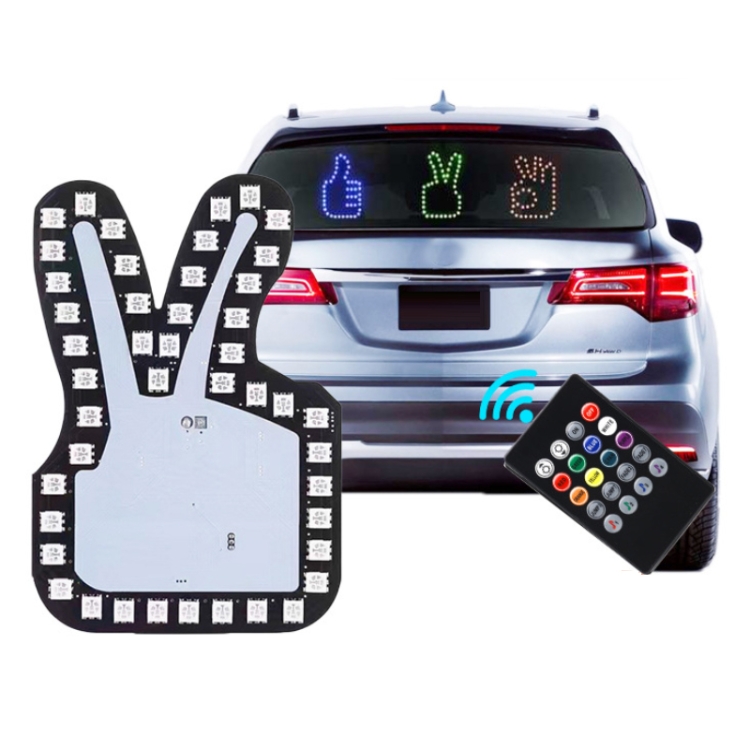 Lumière de doigt interactive de voiture, lumière multifonction d